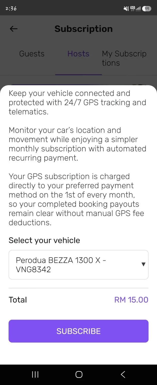 Step 4: Review the subscription details and tap Subscribe.