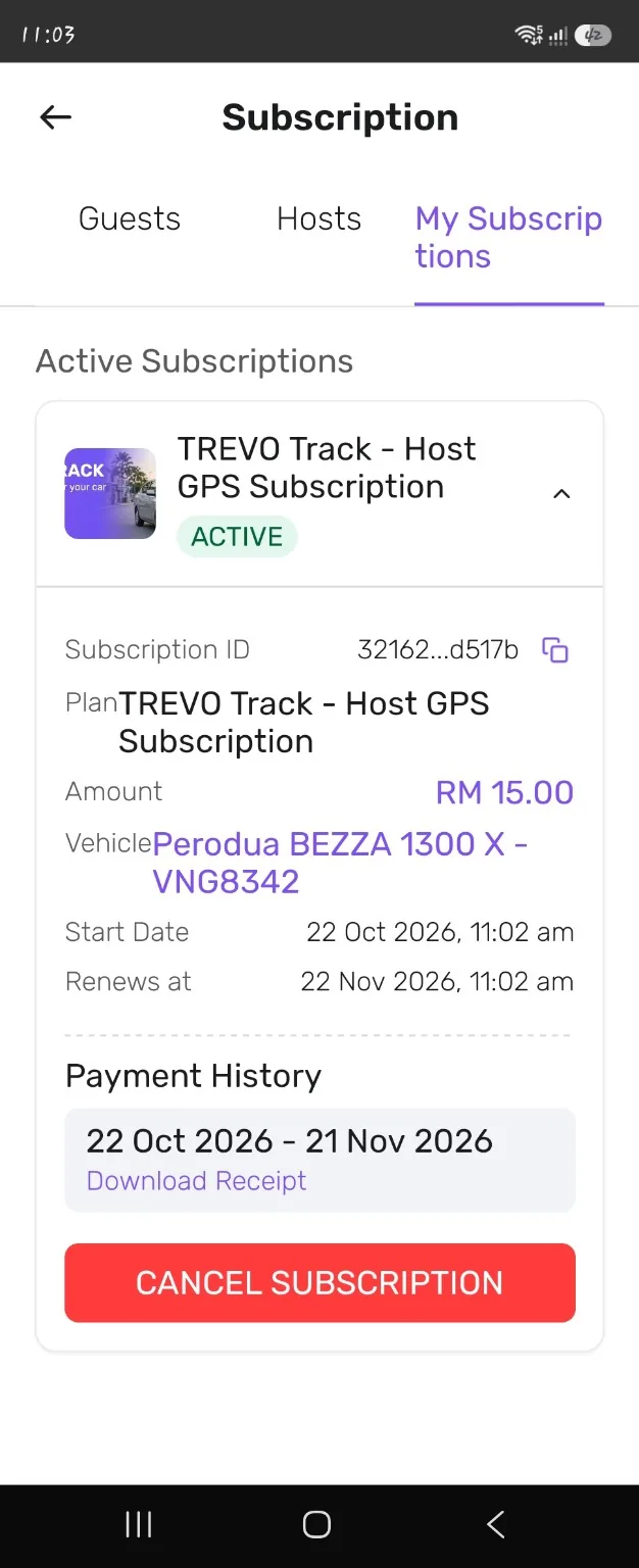 Step 7: Review your subscription details.